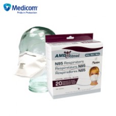Medicom麦迪康2320防护口罩折叠式内外抗水设计粉尘环境木工雾霾 20只/盒
