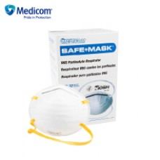 Medicom麦迪康2321防护口罩杯状内外抗水设计粉尘环境木工雾霾 20只/盒
